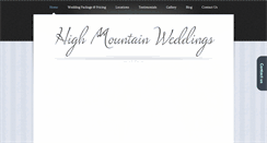 Desktop Screenshot of highmountainweddings.com